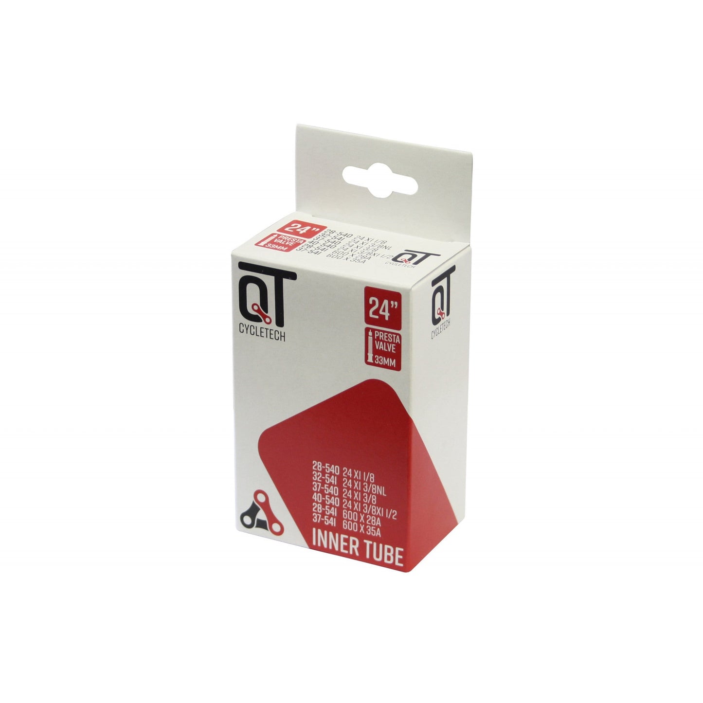 QtCychectech QT Tubo interno SV9 24 pulgadas 24x13 8 37-540 SV 33 mm 2217366
