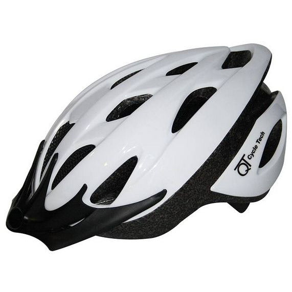 Qtcychectech Qt Cycle Tech Tech Helm White Pearl L 58-62cm 2810208
