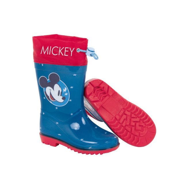 Arditex Regenlaarzen Mickey junior PVC donkerblauw rood maat 28