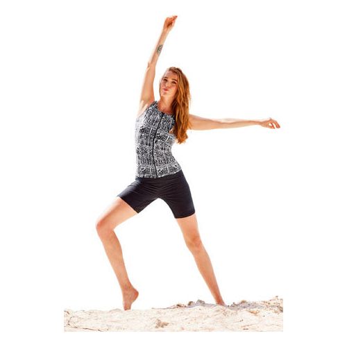 Beco Tanktop BEsuit dames polyamide zwart wit C-cup maat 38