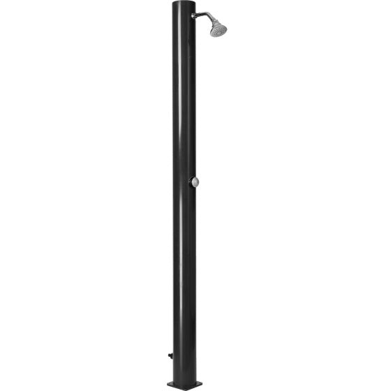 Blue Bay Outdoor Shower Solar recta 20 litros de negro