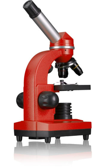 Microscopio Bresser Junior 29 cm de acero rojo 28 piezas