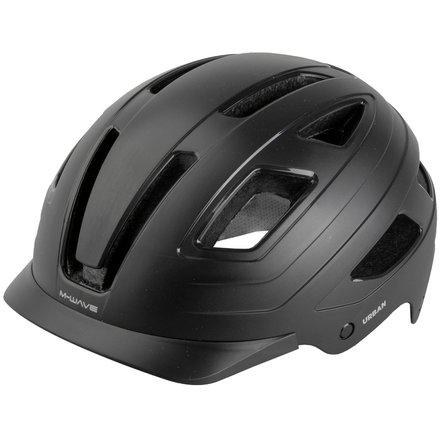 Casco urbano M-Wave M-Wave con dimensioni luminose M 55-58 cm Nero
