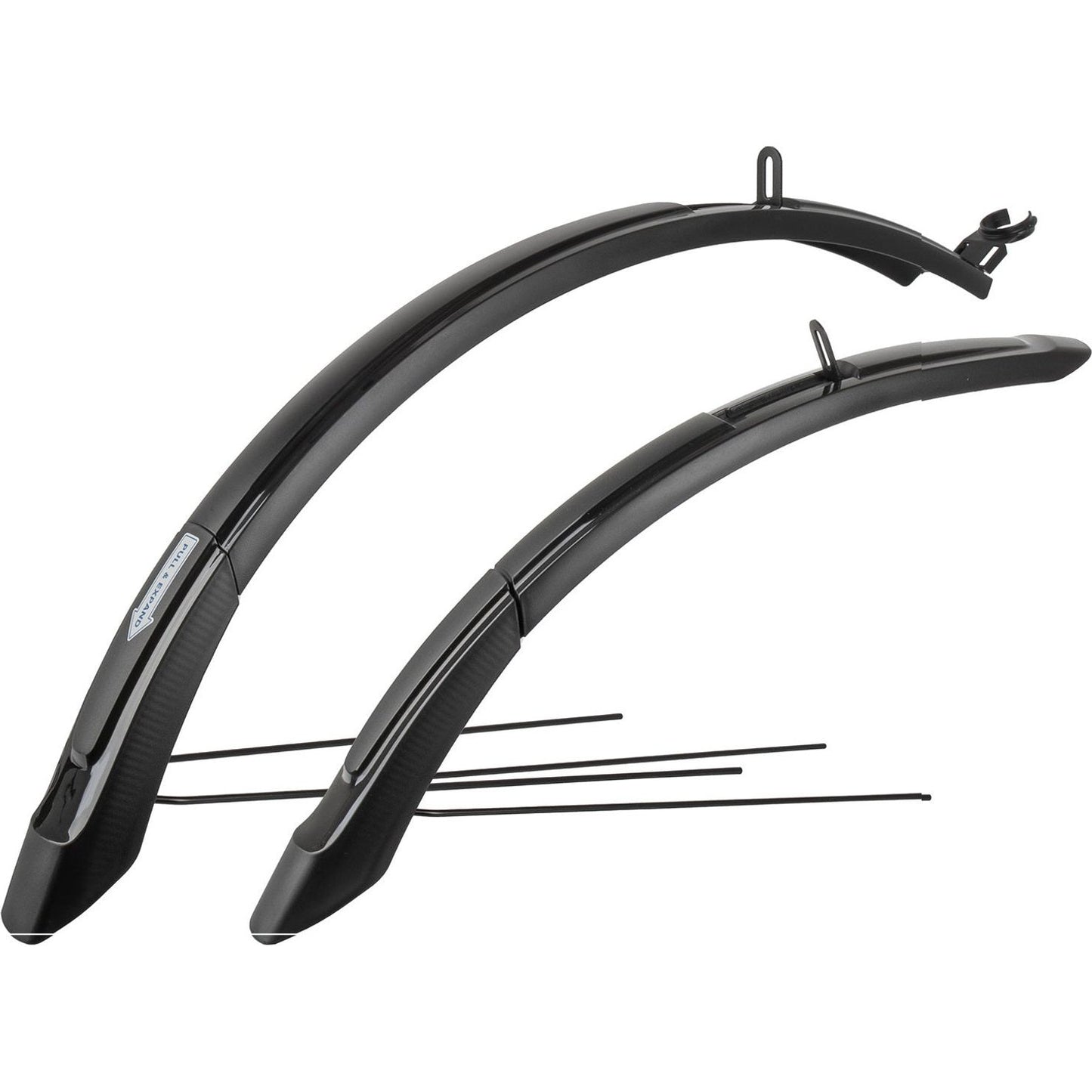 Set di fango m-wave m-wave set da 26-29 pollici 65 mm con aste nere su carta