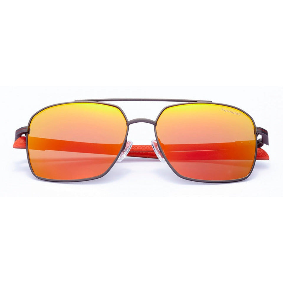 zonnebril unisex vierkant cat. 4 oranje