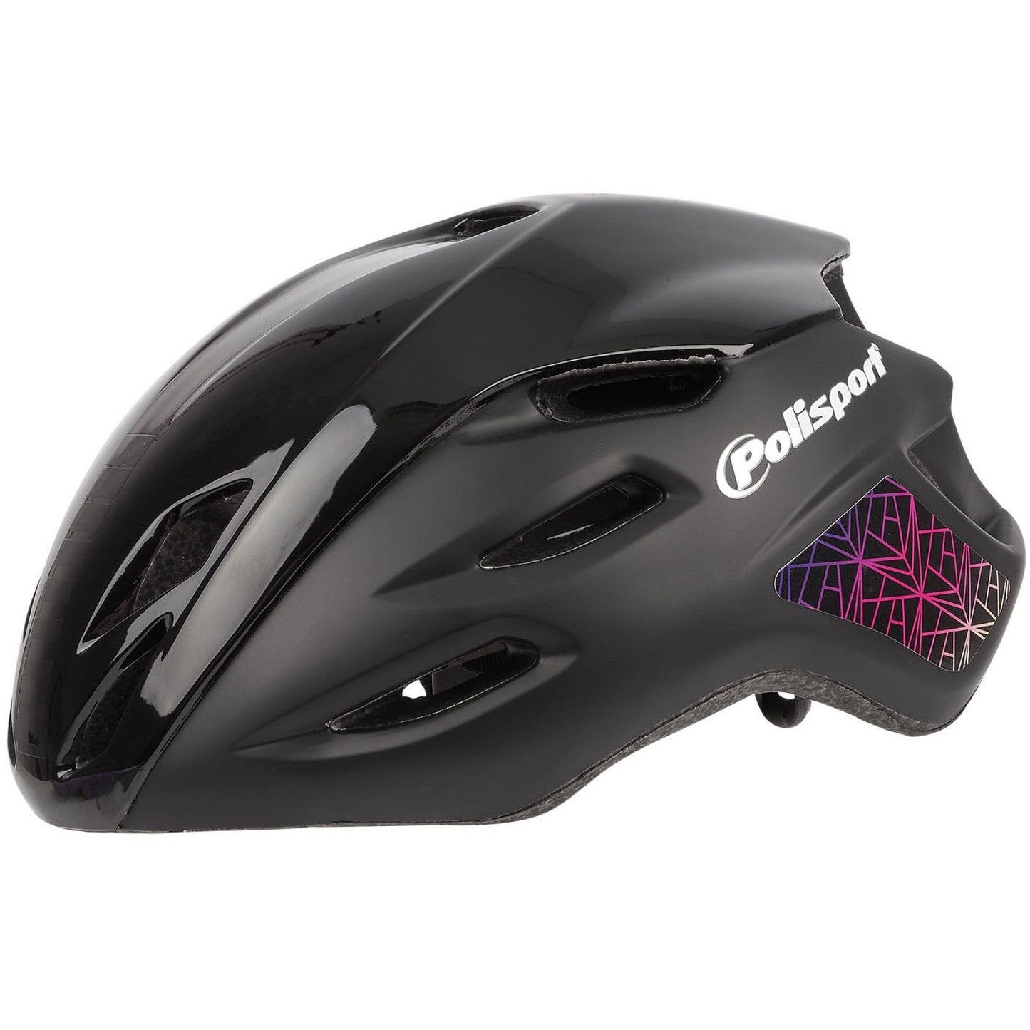 Casco de bicicleta Aero PoliSport l 58-61 cm negro