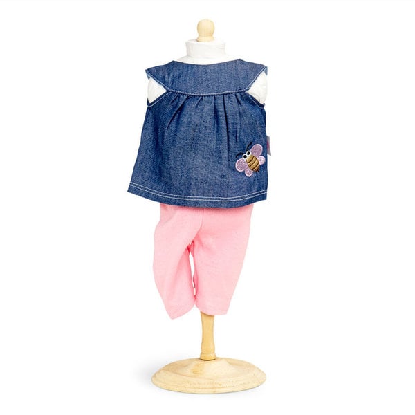 Tunica in denim con leggings 38-41 cm