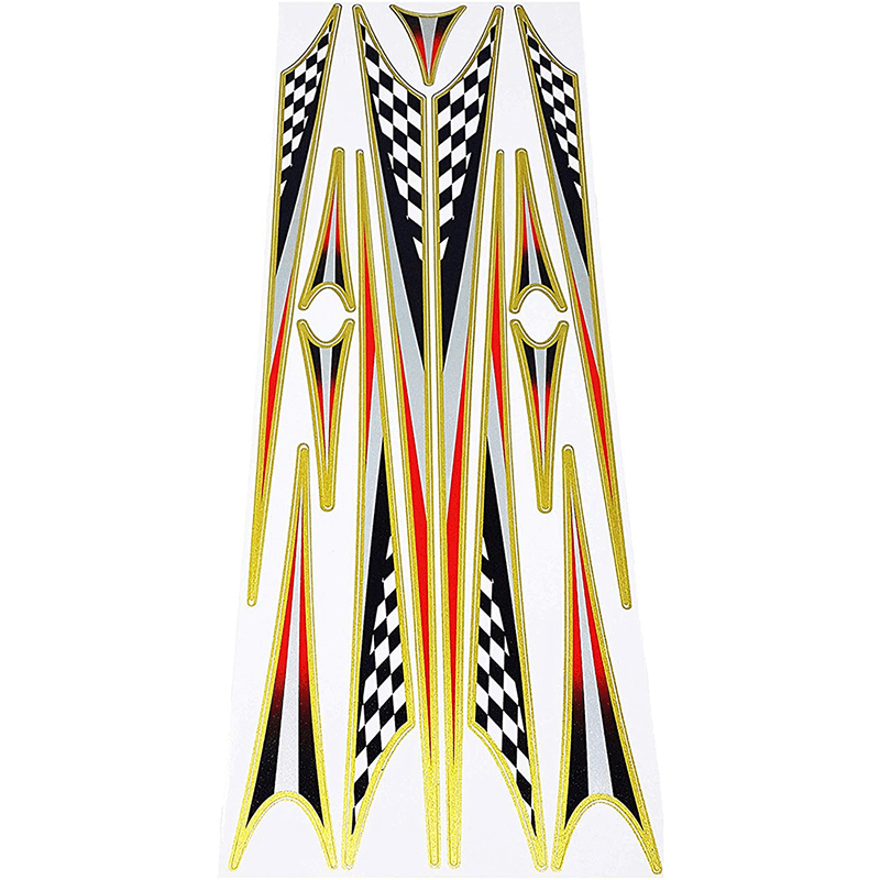 Carrera de calcomanías de marco de bicicleta