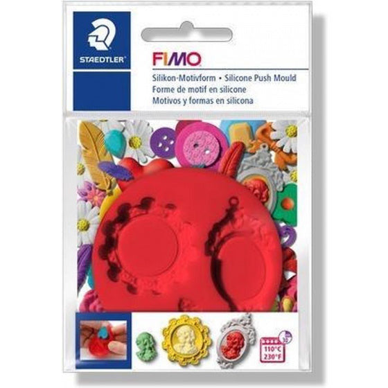 Fimo Kleimal Camee Junior 7 cm Silicone Red