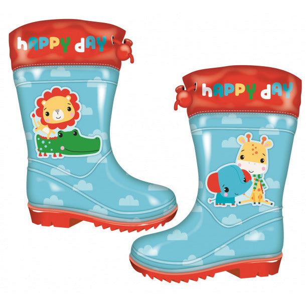 Botas de lluvia Fisher Price Junior PVC Blue rojo Tamaño 28