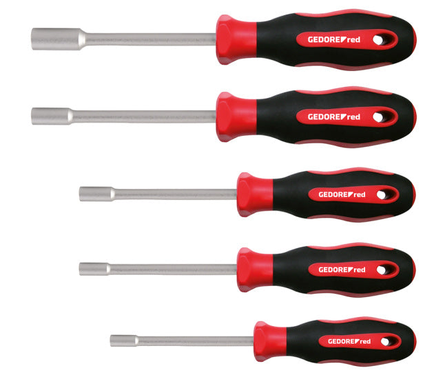 Tasti da calcio 2c rossi gedore set 6-13 mm rosso 5 pezzi