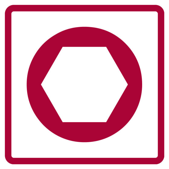 Gedore Red Dops Set 1 2 pulgadas SW 10-32 mm de plata de 24 piezas