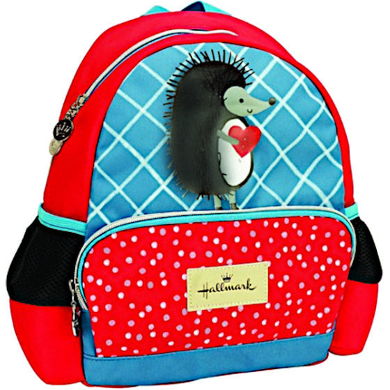 Mochila de puercoescupino de huella Junior 11 x 25 x 31 cm azul rojo