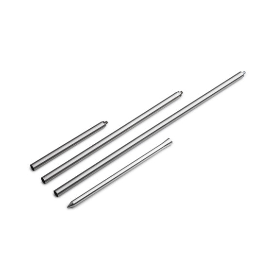 Höfats spin atmósfera linterna pluma molida de 3 piezas de acero inoxidable plateado