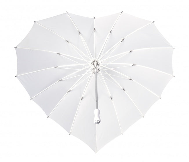 Impliva ombrellone ombrello -ombreggiato da 110 cm in poliestere bianco