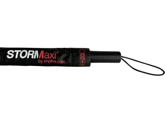 Impliva Stormaxi Stormparaplu 100 cm poliéster rojo negro