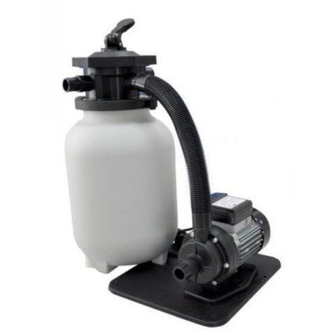 Conjunto de filtro de piscina interlínea 6 m³ horas blancas 450W 8 piezas