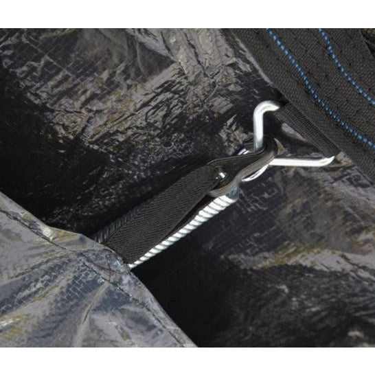 Cubierta de trampolín de salto Oval negro 3.05 x 4.57 metros