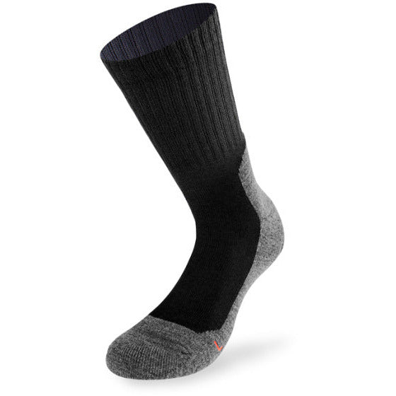 Lenz Walking Sockking 5.0 poliéster negro 2 pares de tamaño 42-44