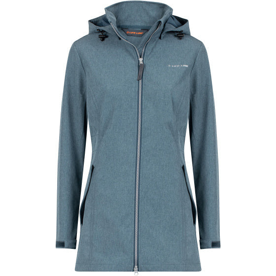 Life Line Harper Softshell Parka Ladies Blue Grey Size 40