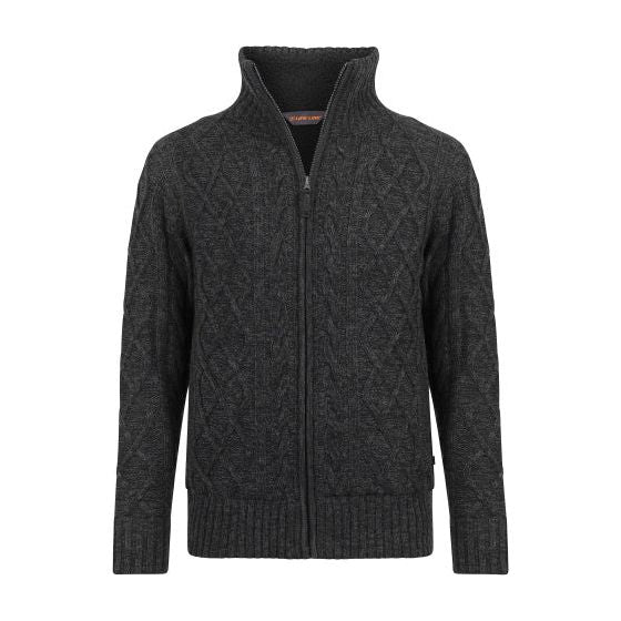 Life Line Morgan 2 Morgan Knit Zip Full Zip Dimensioni grigio scuro 3xl