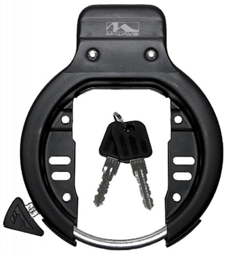 Marco de bloqueo de anillo de onda M negro