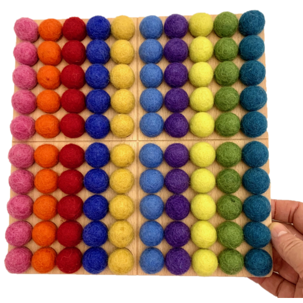 Giocattoli papoose da 2 cm in feltro palline luminose 100pc