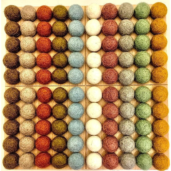 Giocattoli papoose 2 cm Felt Balls Earth 100pc