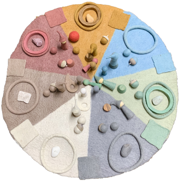 Giocattoli papoose 90 cm Mappe arcobaleno