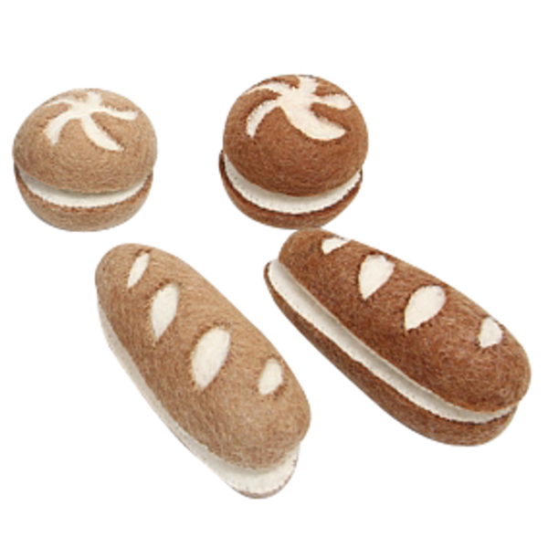 Baguette di giocattoli a papoose e rotoli dimezzati 8pc