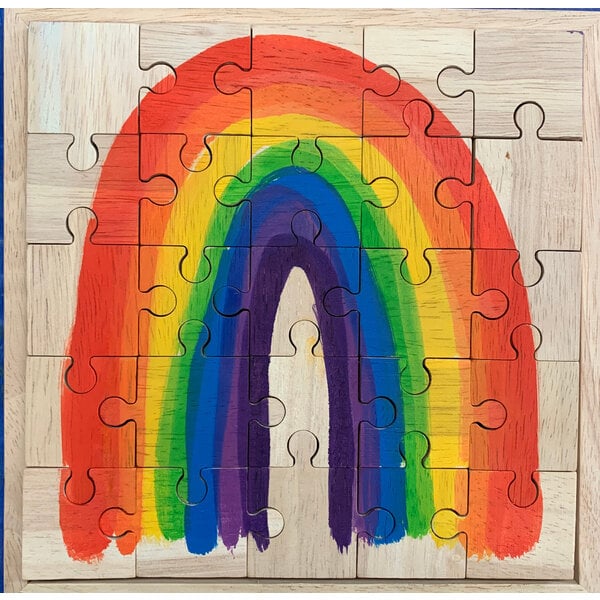 Giocattoli papoose luminose arcobaleno puzzle 25pc