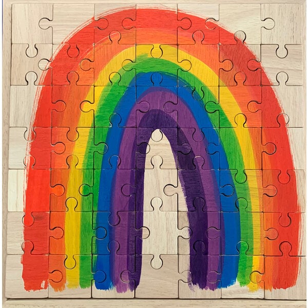 Giocattoli papoose luminose arcobaleno puzzle 49pc