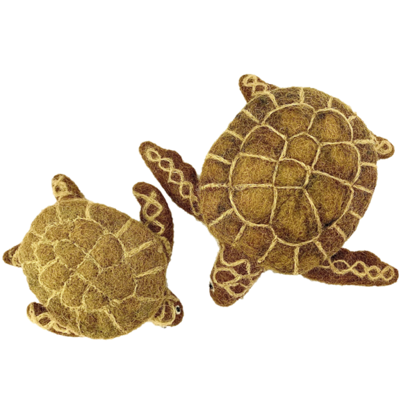 Toys Papoose Brown Turtles 2pc
