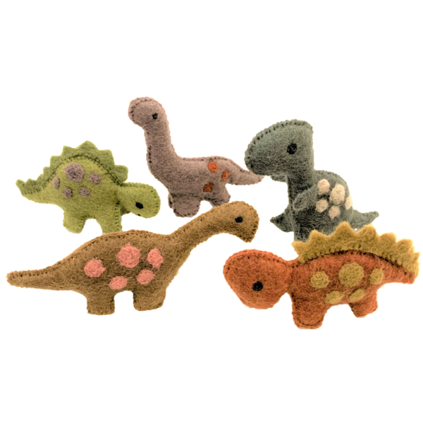 Toys Papoose Dinosaurs Natural 5pc