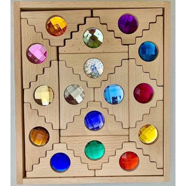 Papoose juguetes holandeses bloques de gablos 16pc