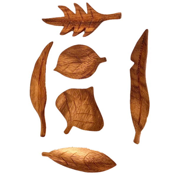 Papoose juguetes bosque hojas 6pc