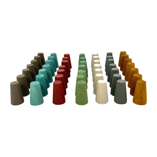 Papoose Toys Mini Earth Cones 49pc