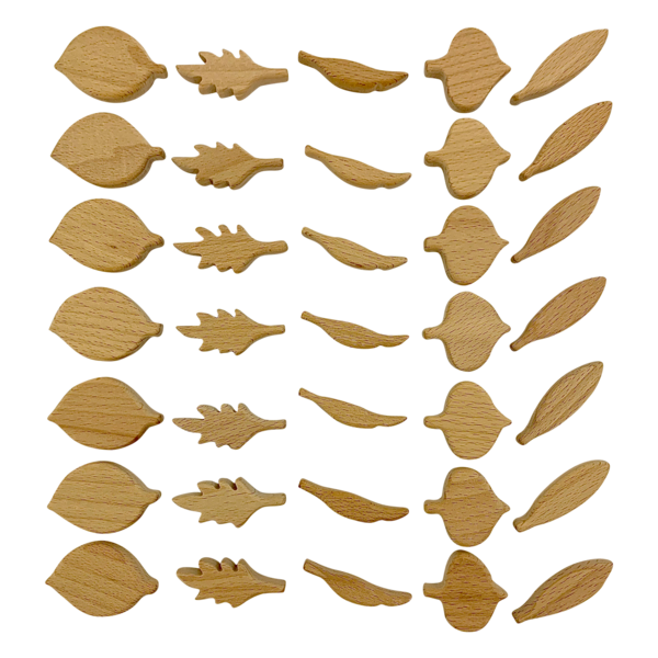 PAPOOSE PAPOOSE Mini forme di foglie naturali 35pc
