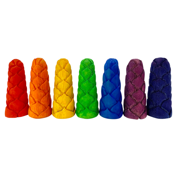 Toys Papoose Mini Rainbow Flower Buds S 7pc