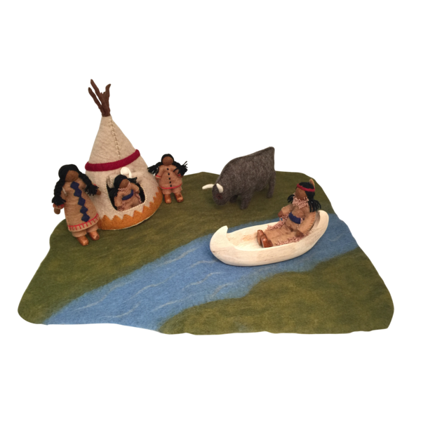 PAPOOSE Toys Native American Village 9pc