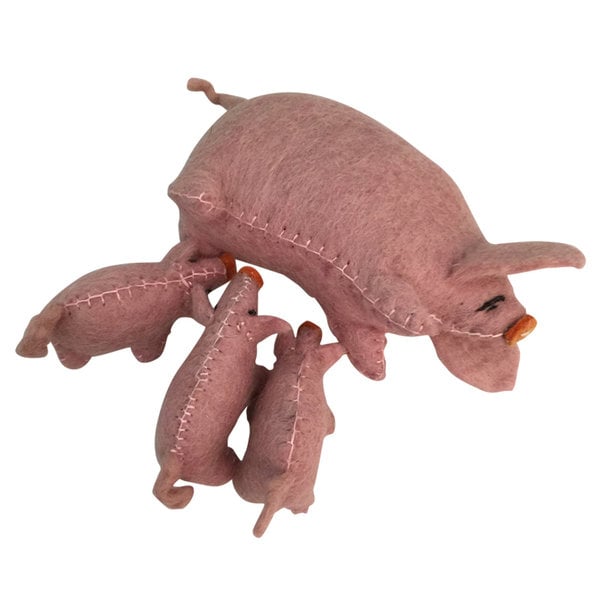 PAPOOSE PAPOOSE Pig Mama + 3 bambini