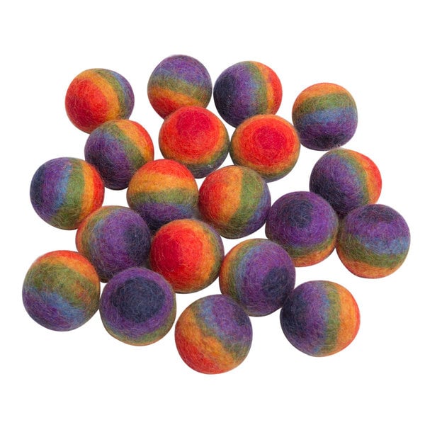 Palline arcobaleno giocattoli papoose, 3,5 cm 20 pc