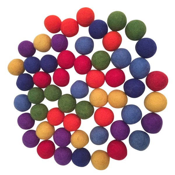 Palli arcobaleno dei giocattoli papoose 49pc 3,5 cm