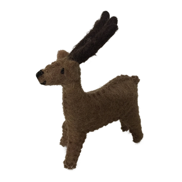 Giocattoli papoose piccole renne in feltro 6