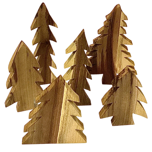 Set di alberi di giocattoli papoose 6pc