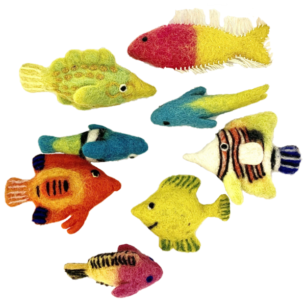 Giocattoli papoose pesce tropicale 8pc