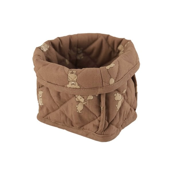 Petú Petú Kress Canasta de almacenamiento acolchado Teddy Klein