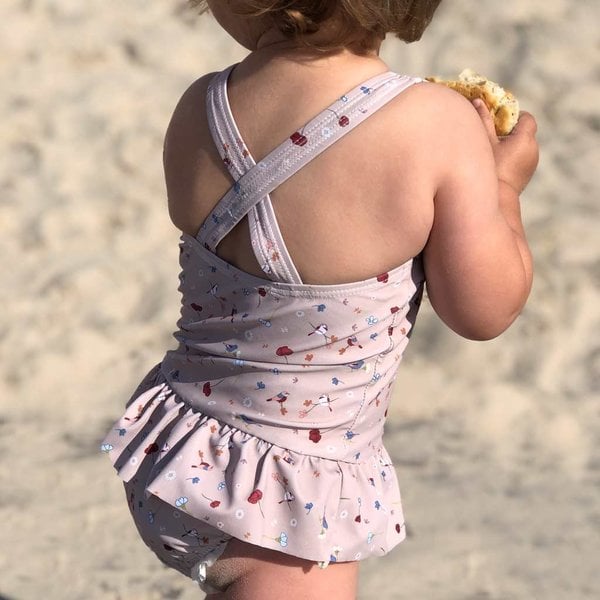 Petú petú zoë swimsuit bloem vogel