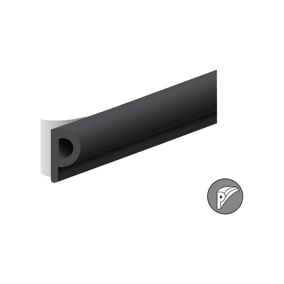 Ellen Draft Band P-Profile Black 8x5mm 7.5m