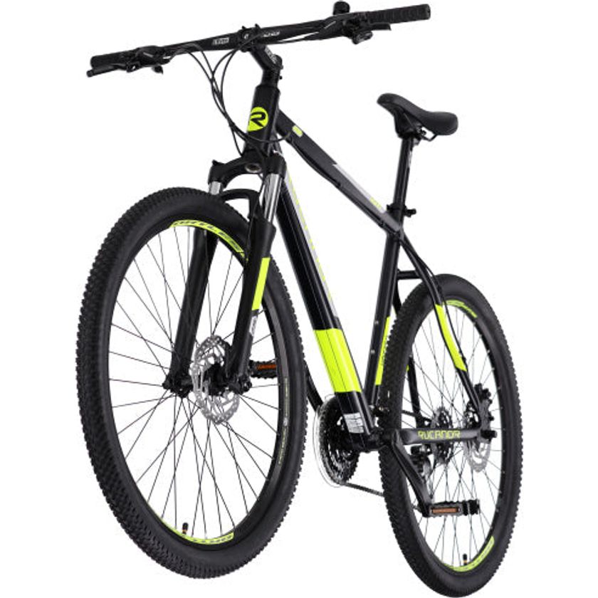 Rucanor Lux 27.5 Inch 51 cm Heren 24V Hydraulische schijfrem Zwart Geel